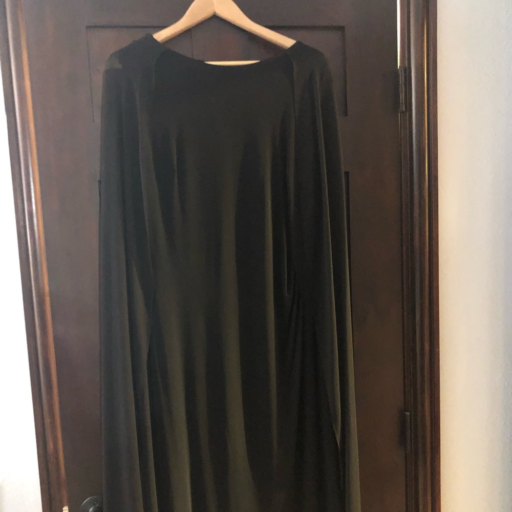 Black cape dress